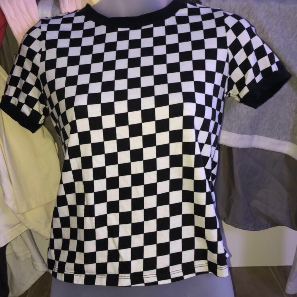 Checkered Tee Size Small